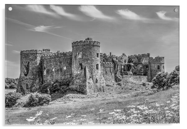 Carew Castle, Pembrokeshire Acrylic by Malcolm McHugh