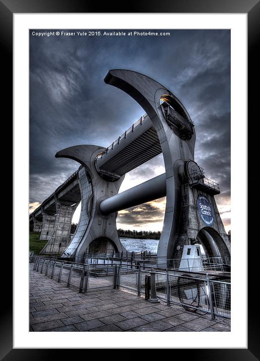  Falkirk Wheel Framed Mounted Print by Fraser Yule