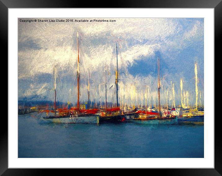  Waiting to sail Framed Mounted Print by Sharon Lisa Clarke