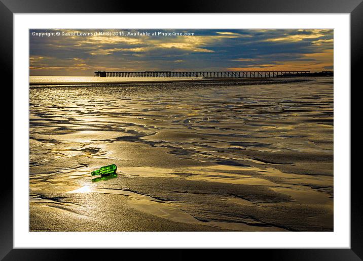 The Green Bottle Framed Mounted Print by David Lewins (LRPS)