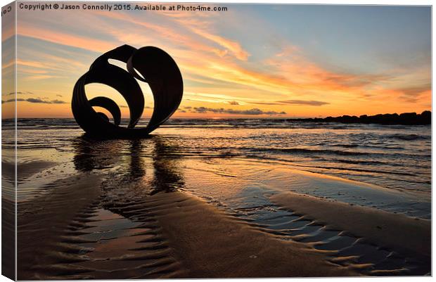  Mary's Shell, Cleveleys Canvas Print by Jason Connolly