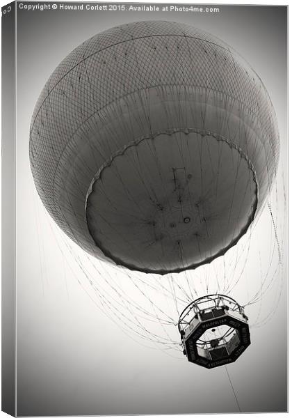 Tethered balloon  Canvas Print by Howard Corlett