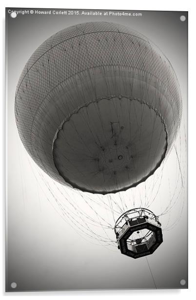 Tethered balloon  Acrylic by Howard Corlett