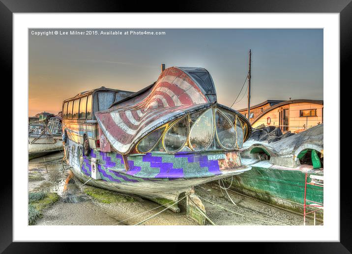  Shoreham House Boat  Framed Mounted Print by Lee Milner
