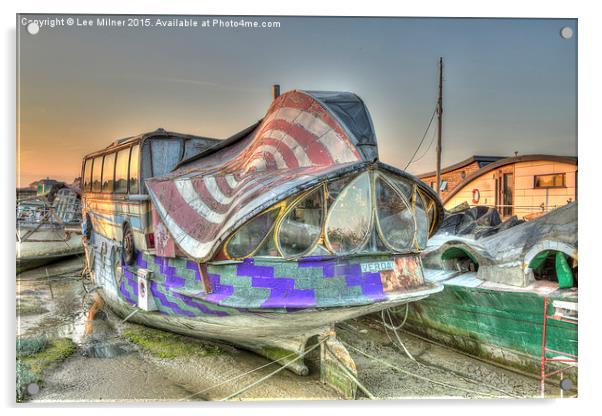  Shoreham House Boat  Acrylic by Lee Milner