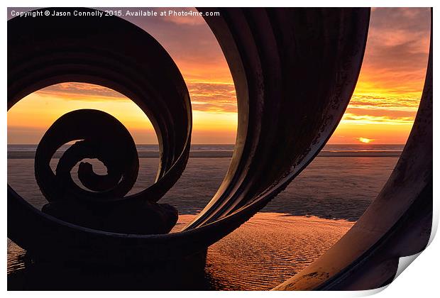 Marys Shell, Cleveleys Print by Jason Connolly