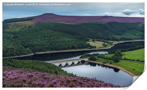  The heather of the Upper Derwent Valley Print by K7 Photography