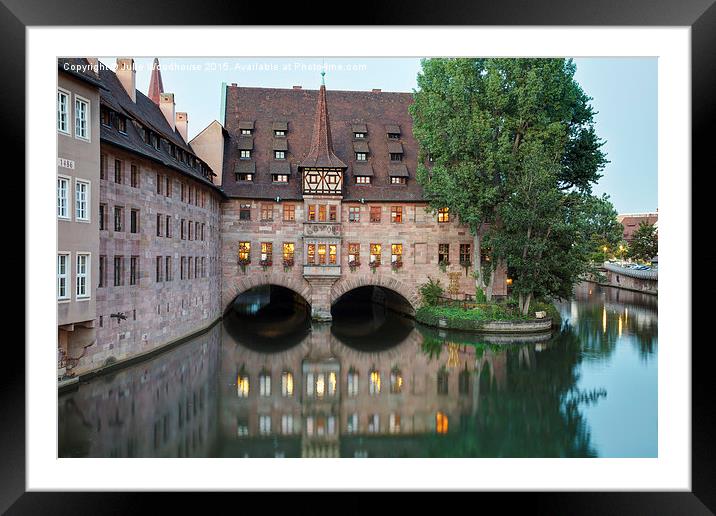 Heilig Geist Spital in Nuremberg Framed Mounted Print by Julie Woodhouse