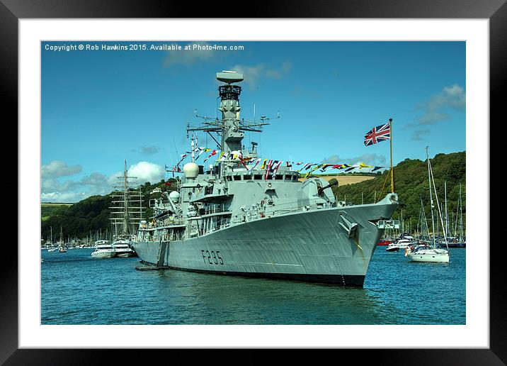  HMS Monmouth  Framed Mounted Print by Rob Hawkins
