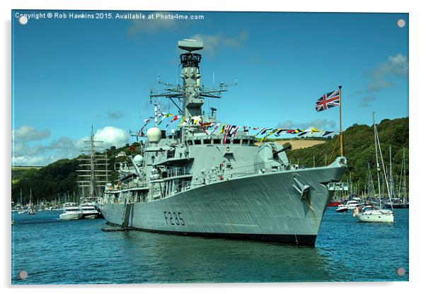  HMS Monmouth  Acrylic by Rob Hawkins