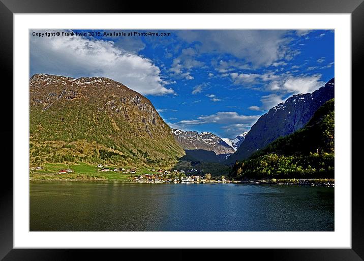  The picturesque Norwegian Fjords Framed Mounted Print by Frank Irwin