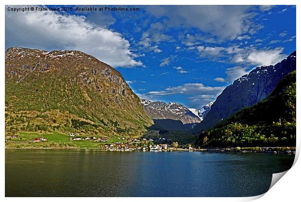  The picturesque Norwegian Fjords Print by Frank Irwin