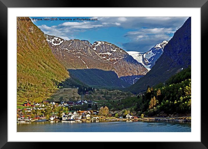 The picturesque Norwegian Fjords Framed Mounted Print by Frank Irwin