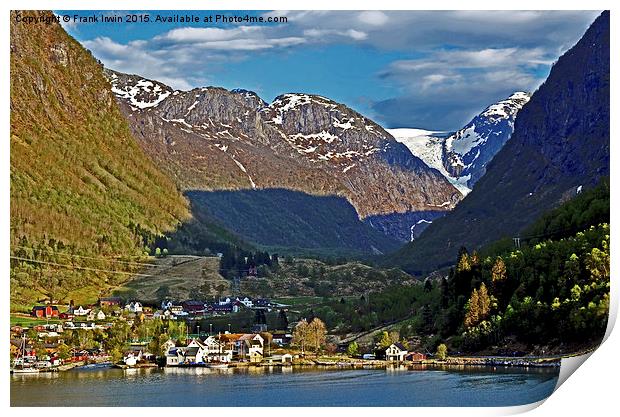 The picturesque Norwegian Fjords Print by Frank Irwin