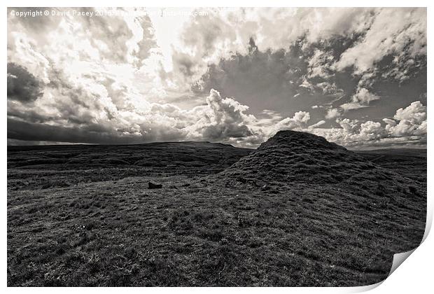  Yorkshire Dales (B+W) Print by David Pacey