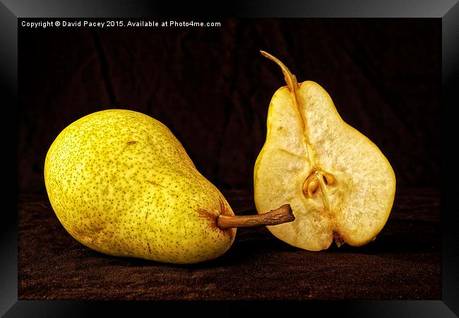  Nice Pear Framed Print by David Pacey