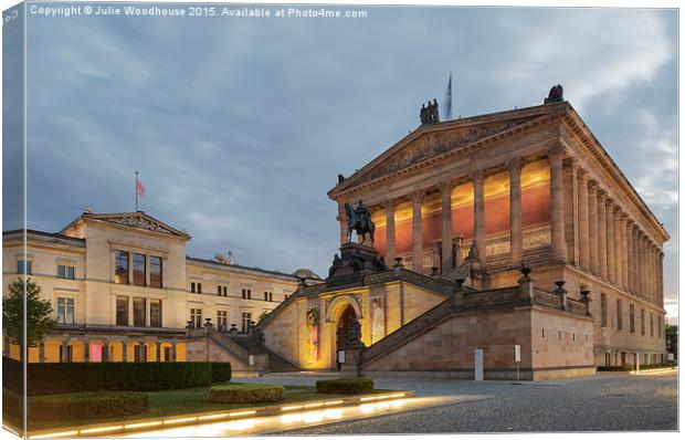 Alte Nationalgalerie and Neues Museum, Berlin, Ger Canvas Print by Julie Woodhouse