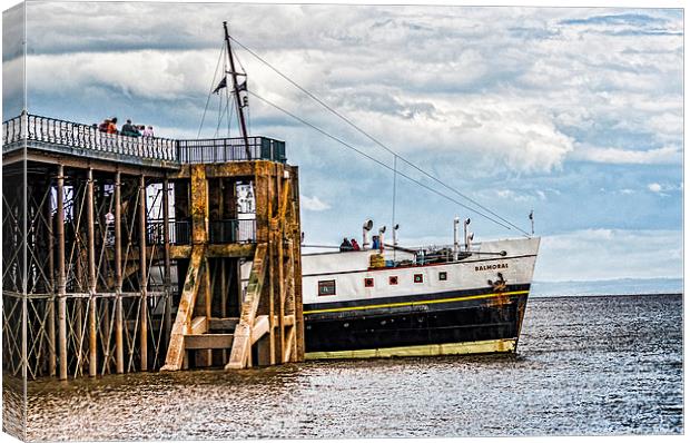 Moored Canvas Print by Steve Purnell
