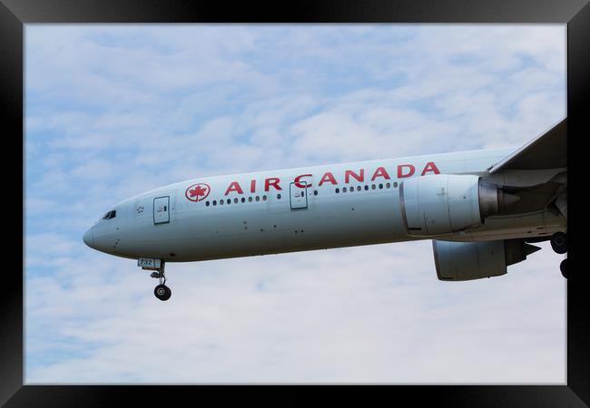 Air Canada Boeing 777 Framed Print by David Pyatt