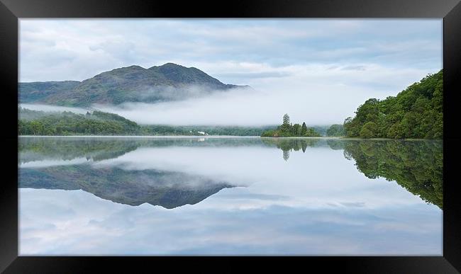  Loch Achray morning mist Framed Print by Stephen Taylor