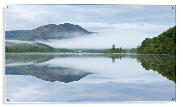  Loch Achray morning mist Acrylic by Stephen Taylor