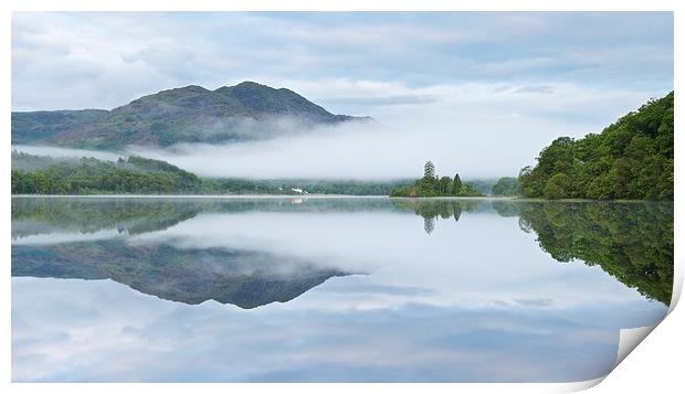  Loch Achray morning mist Print by Stephen Taylor