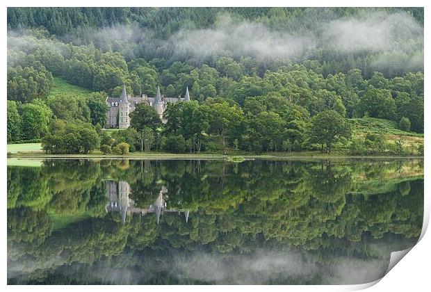 Loch Achray morning mist Print by Stephen Taylor