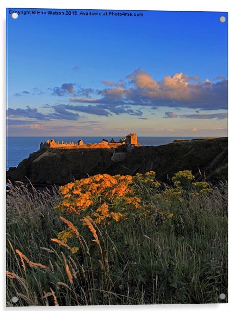  Dunnottar Castle at Sunset Acrylic by Eric Watson