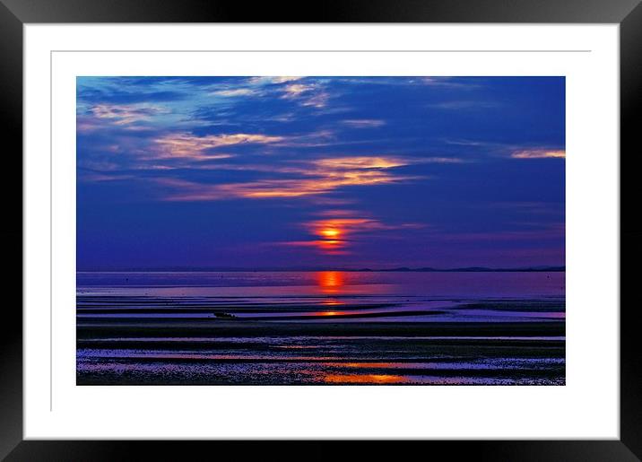  Beach reflection Framed Mounted Print by jane dickie