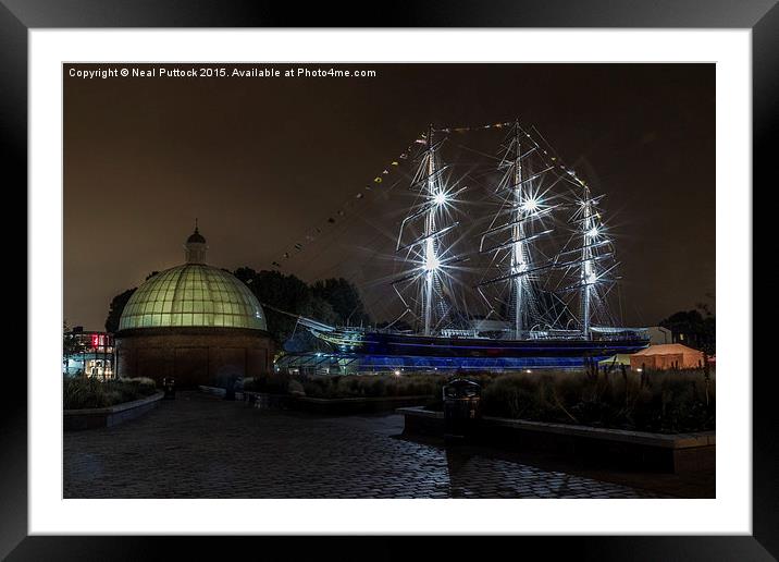  Greenwich at Night Framed Mounted Print by Neal P