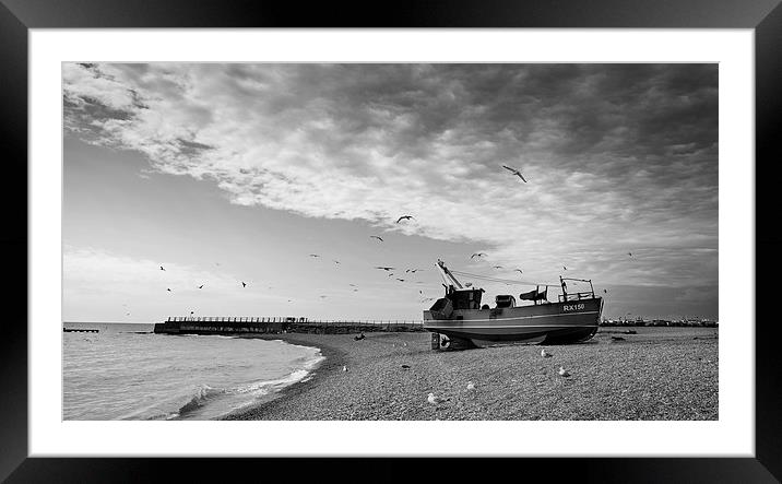  Hastings Fishing Boat Framed Mounted Print by Tony Bates