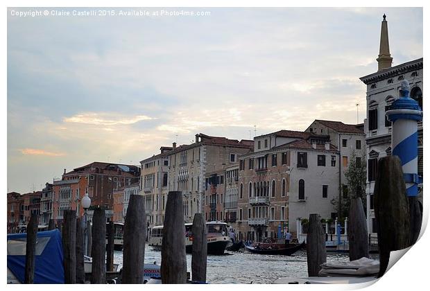 Grand Canal  Print by Claire Castelli