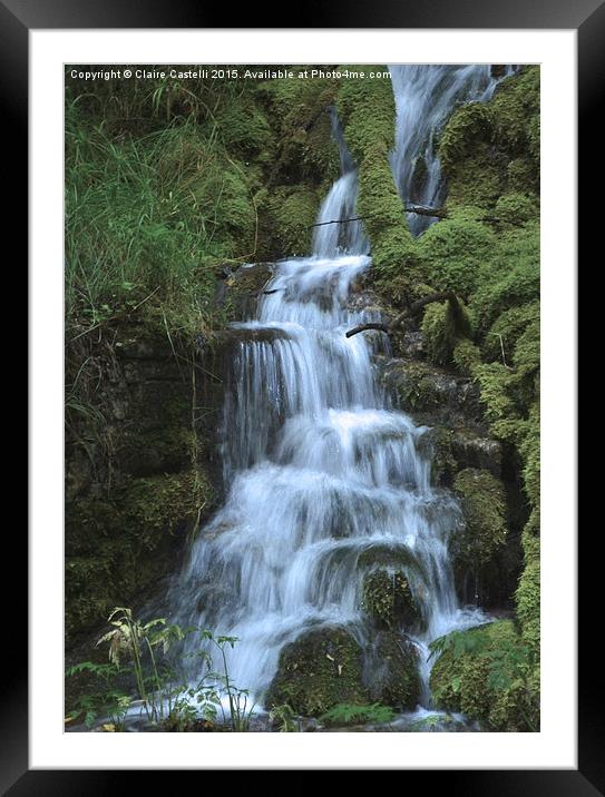  Waterfall Framed Mounted Print by Claire Castelli