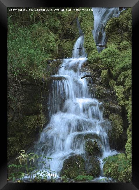 Waterfall Framed Print by Claire Castelli