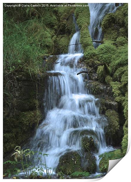  Waterfall Print by Claire Castelli