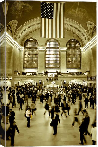 Grand Central Station, New York Canvas Print by Simon Gladwin
