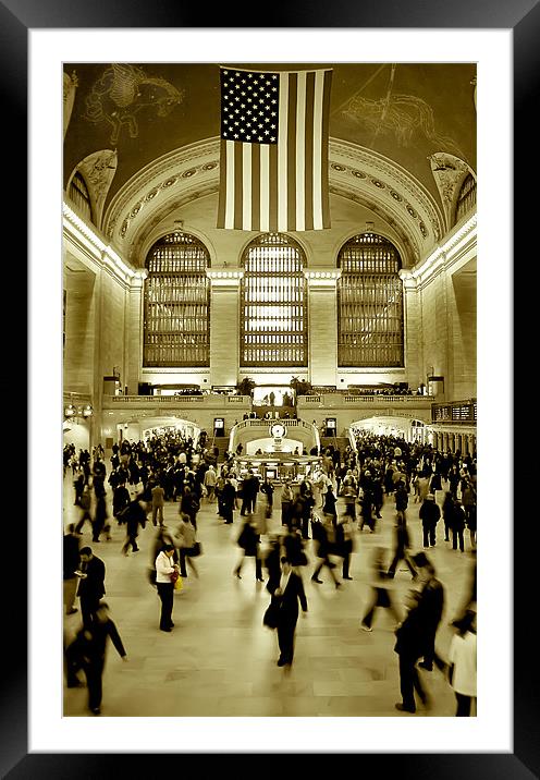 Grand Central Station, New York Framed Mounted Print by Simon Gladwin