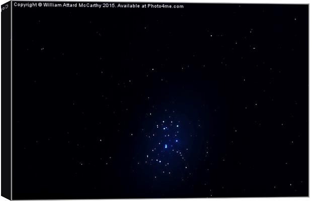 M45 Pleiades Canvas Print by William AttardMcCarthy