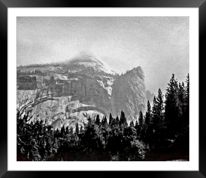  Smoke on the Mountain Framed Mounted Print by Tom and Dawn Gari