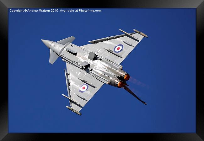  Eurofighter Typhoon FGR4 (ZK349) from RAF Synchro Framed Print by Andrew Watson