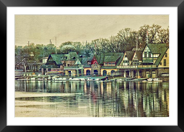  Boathouse Row Framed Mounted Print by Tom and Dawn Gari