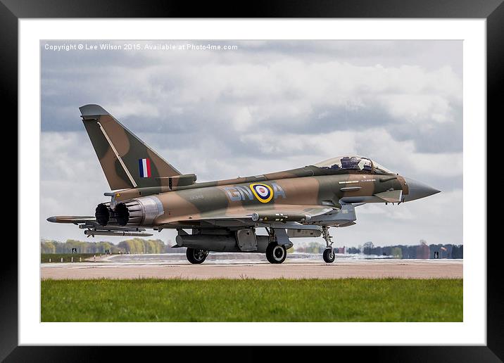  Typhoon ZK349 Framed Mounted Print by Lee Wilson