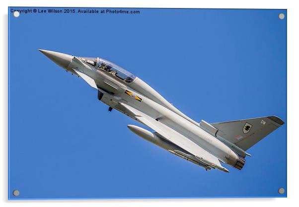  RAF Typhoon ZJ808 Acrylic by Lee Wilson