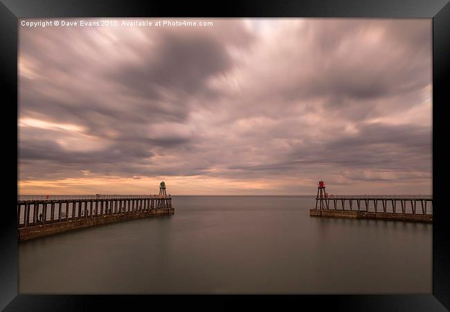  Whitby Long Exposure Framed Print by Dave Evans