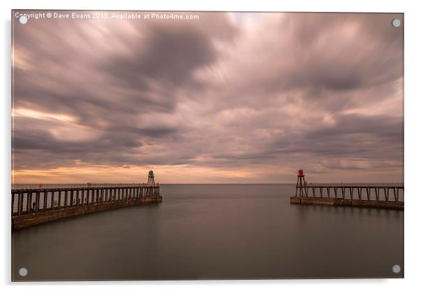  Whitby Long Exposure Acrylic by Dave Evans