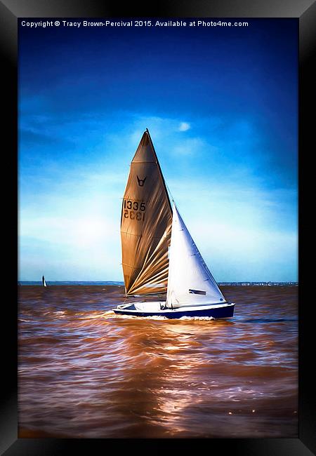  Yatch off Sheerness Framed Print by Tracy Brown-Percival