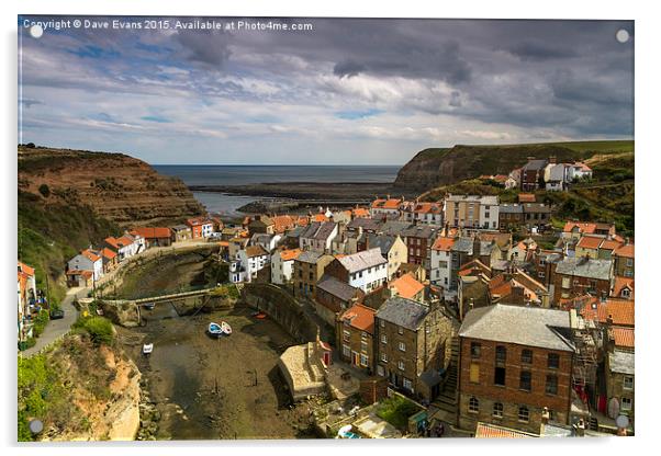  Staithes Acrylic by Dave Evans
