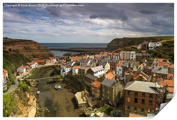  Staithes Print by Dave Evans