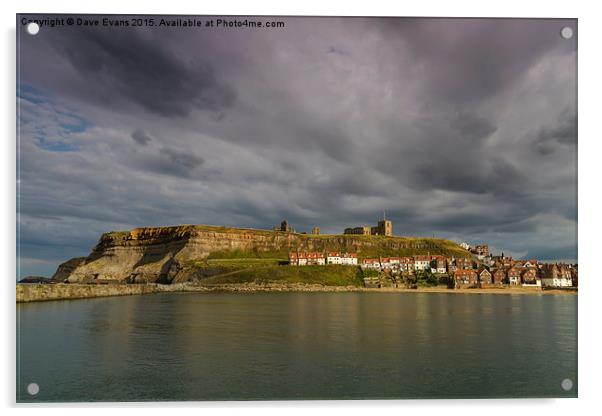  Whitby Town Acrylic by Dave Evans