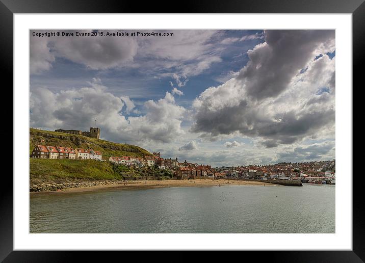  Whitby Big Sky Framed Mounted Print by Dave Evans
